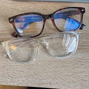 Tortoise and Clear Frame Bluelight Glasses Set